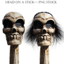 Head on a Stick-- PNG STOCK