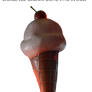 Large Ice cream Cone PNG STOCK