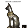 Egyptian Cat Statue PNG STOCK 