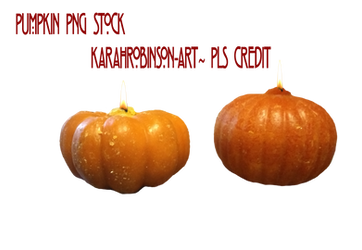 Pumpkin Candles Png Stock