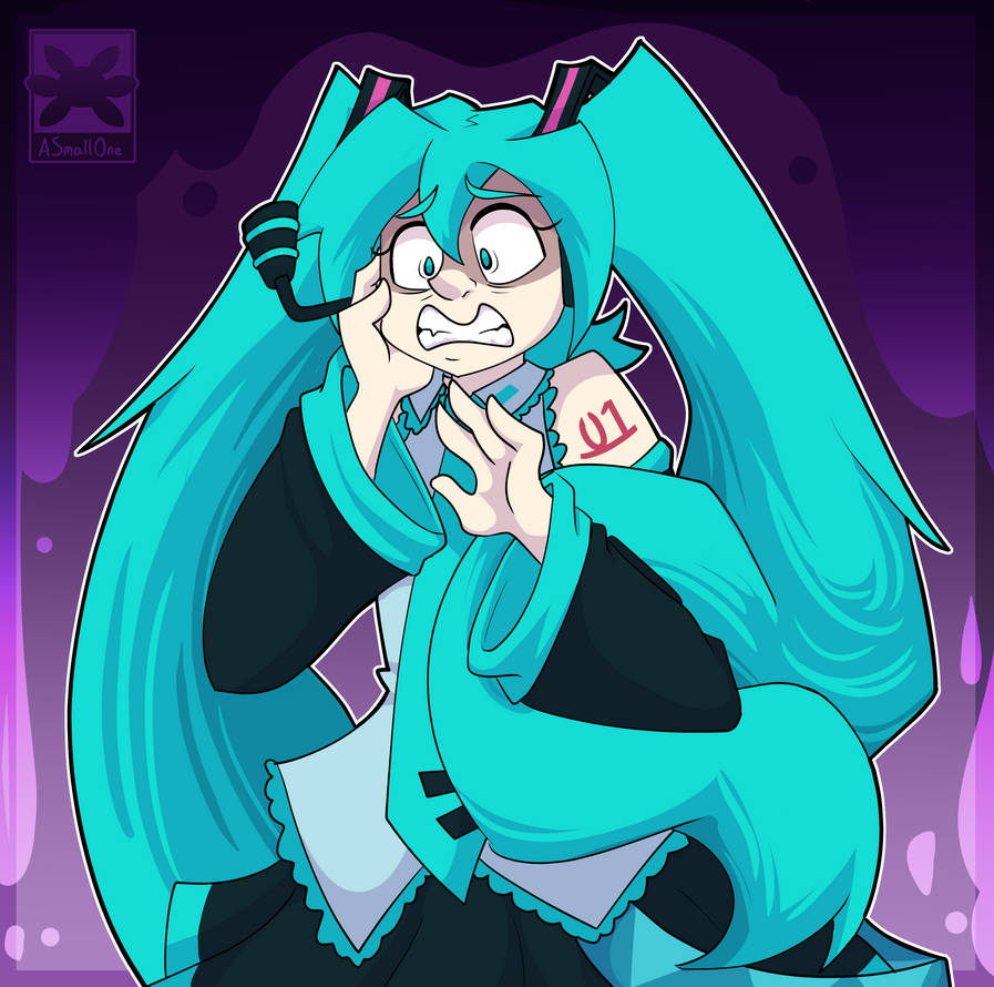 Spooked Reference Spooked Miku by ASmallOne on DeviantArt