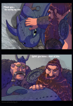 Toothless and Stoick