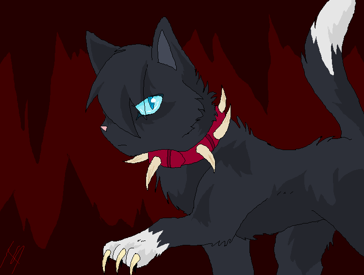 Scourge (Art by meocchia)  Warrior cats scourge, Warrior cats art, Warrior  cats