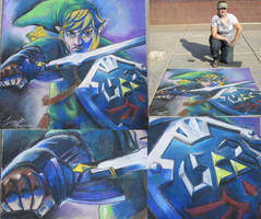 Skyward Sword Link - Chalk Art