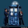 The Agents have the Phone Box - Doctor Who/X-files
