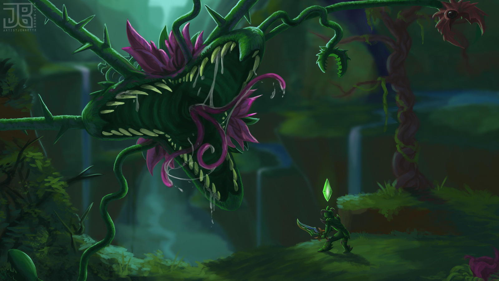 Plantera Map Icon Plantera (Terraria fan art) by sugarpoultry on DeviantArt