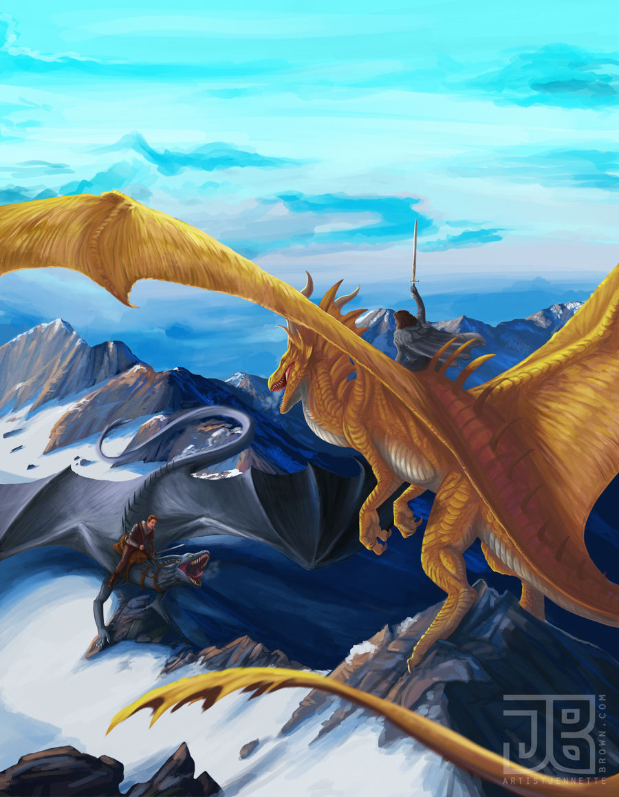 Dueling Dragon Riders by sugarpoultry on DeviantArt