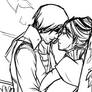 Corvo and Jessamine sketch 2