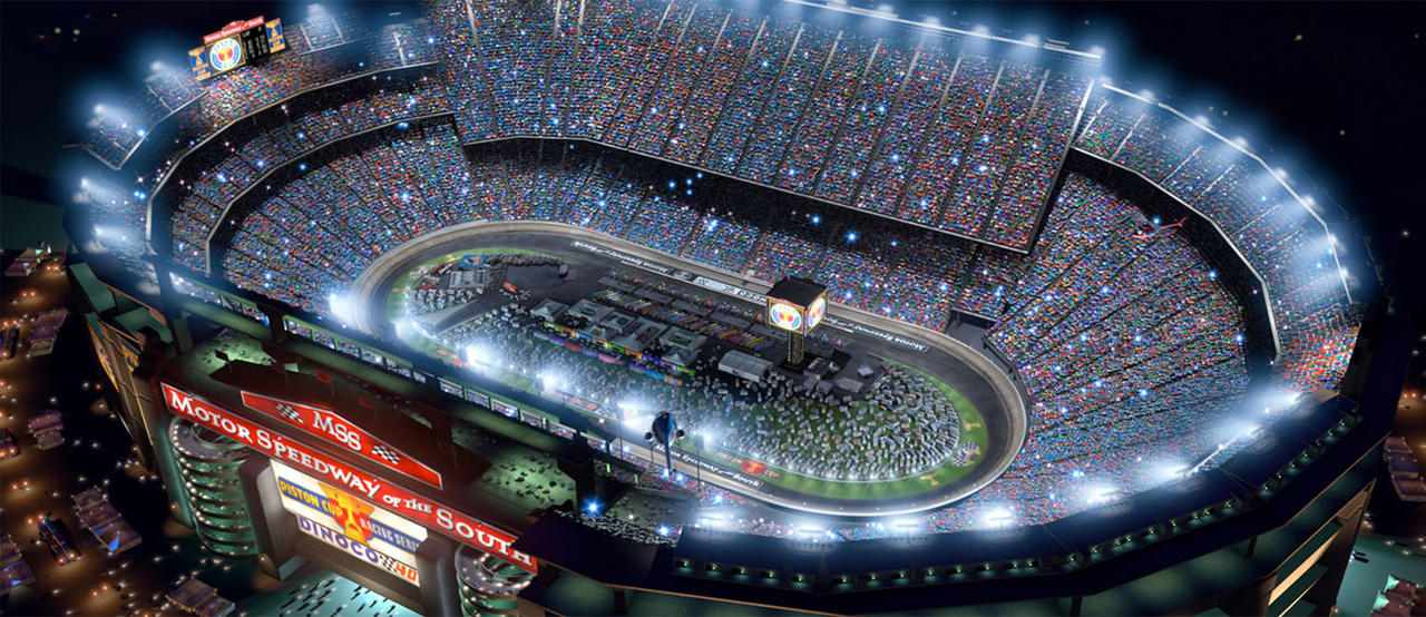 Bnl Raceway Motor Speedway Of The South In PIxar's Cars (2006) by HyroBigBoy1979 on ...