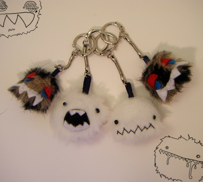 MINI MONSTER + YETI KEYCHAINS