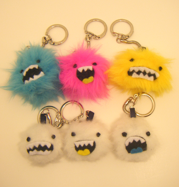 MONSTER AND YETI KEYCHAINS