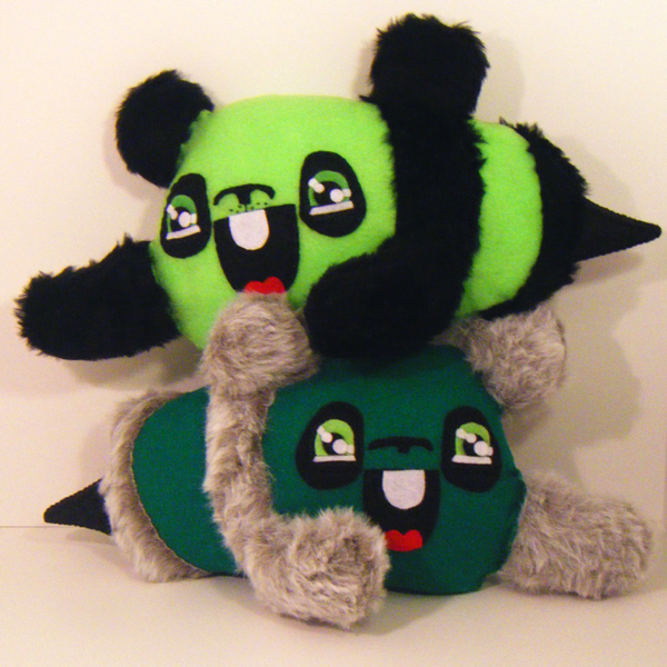 Two Green Pandabees