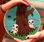 Tree spirit embroidery hoop by loveandasandwich