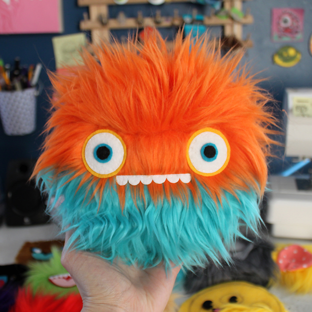 Orange and Blue Monster