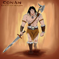 Conan, the Cimmerian (Genndy Tartakovsky art syle) by AeoN-OxidE