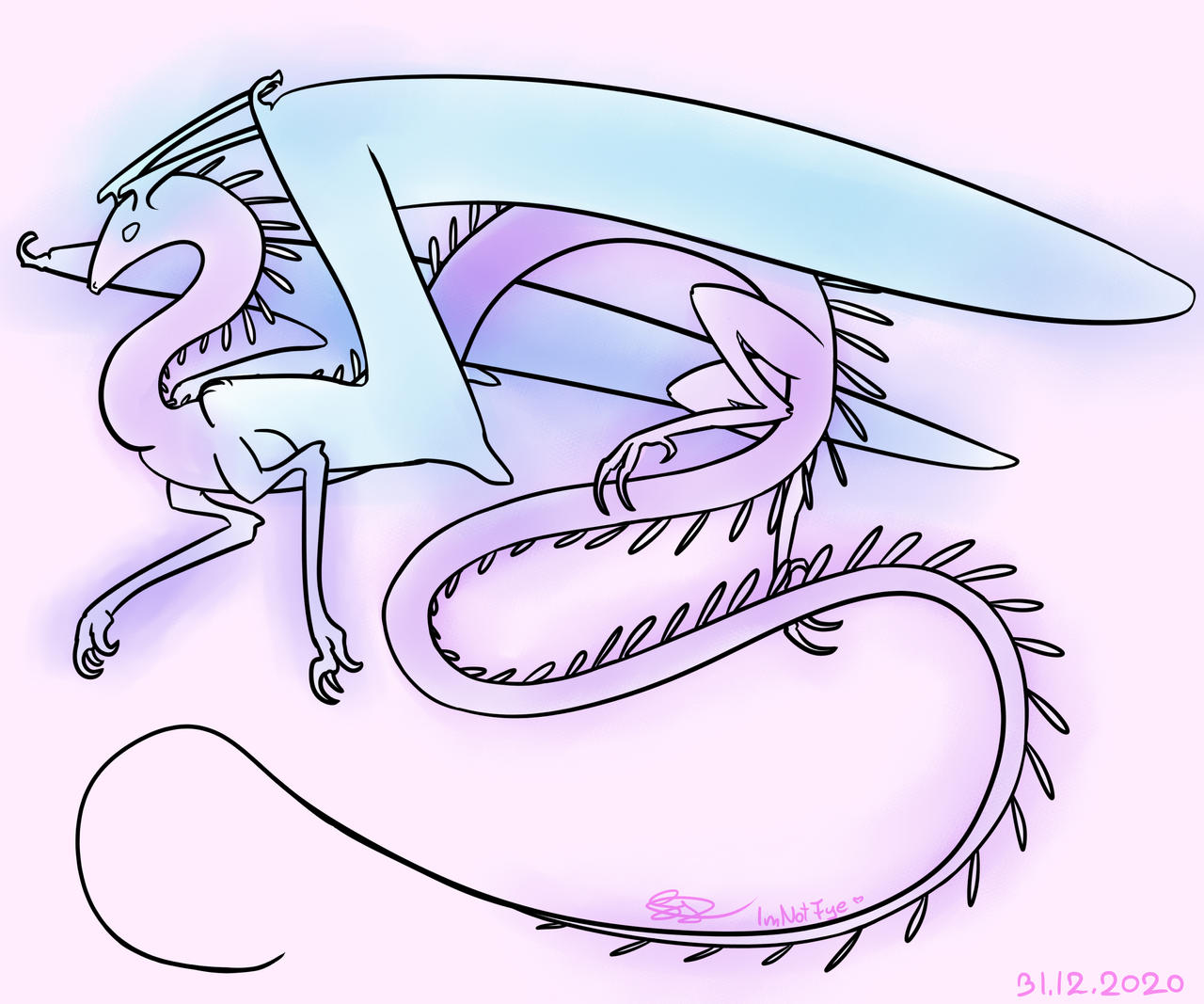 Floating dragon by ImNotFye on DeviantArt