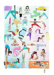 Print: Yoga Girls