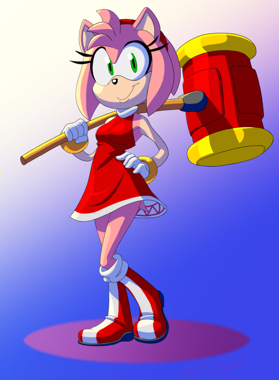Amy Deviantart A Quick Amy Rose by DGDraws5 on DeviantArt