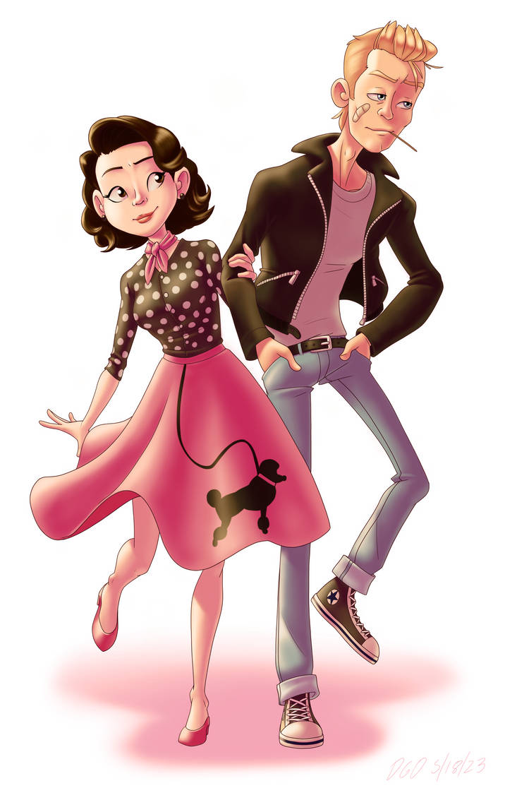 Deviantart 50s 50s Couple by DGDraws5 on DeviantArt