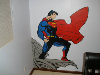 superman mural