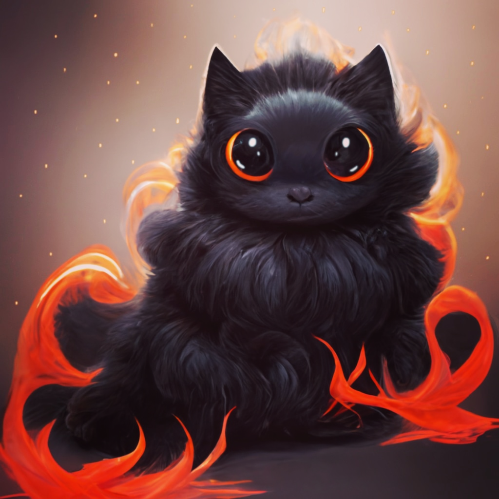 Cute 2024 black cat
