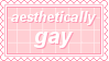 Aesthetically Gay Stamp