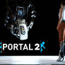 Portal 2: Chell and GLaDOS