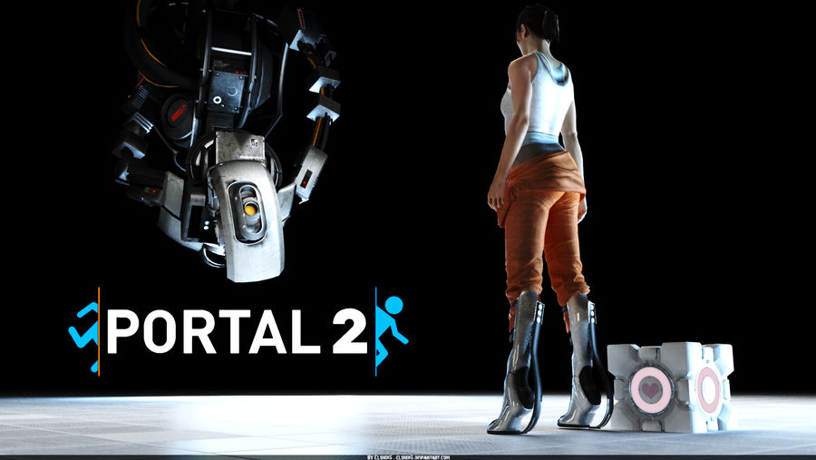 Portal 2 Chell And GLaDOS By Cloudi5 On DeviantArt portal-2-chell-and-glados-by-cloudi5-on-deviantart