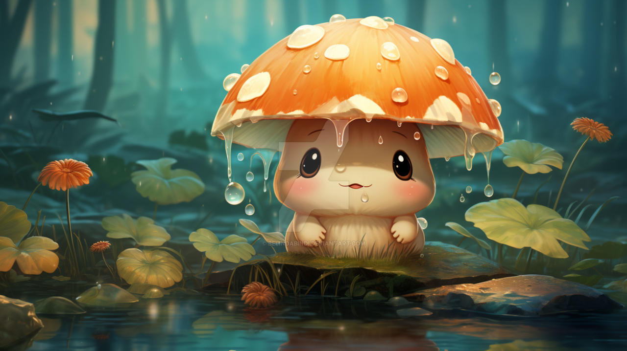 Kawaii Mushroom wallpaper by BelindaBindi on DeviantArt