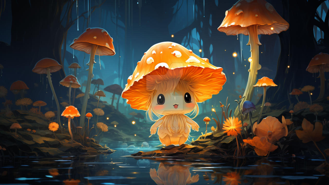 Kawaii Mushroom wallpaper by BelindaBindi on DeviantArt