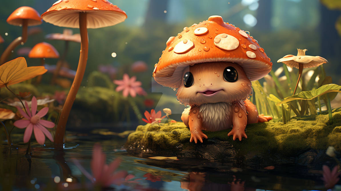 Kawaii Mushroom wallpaper by BelindaBindi on DeviantArt