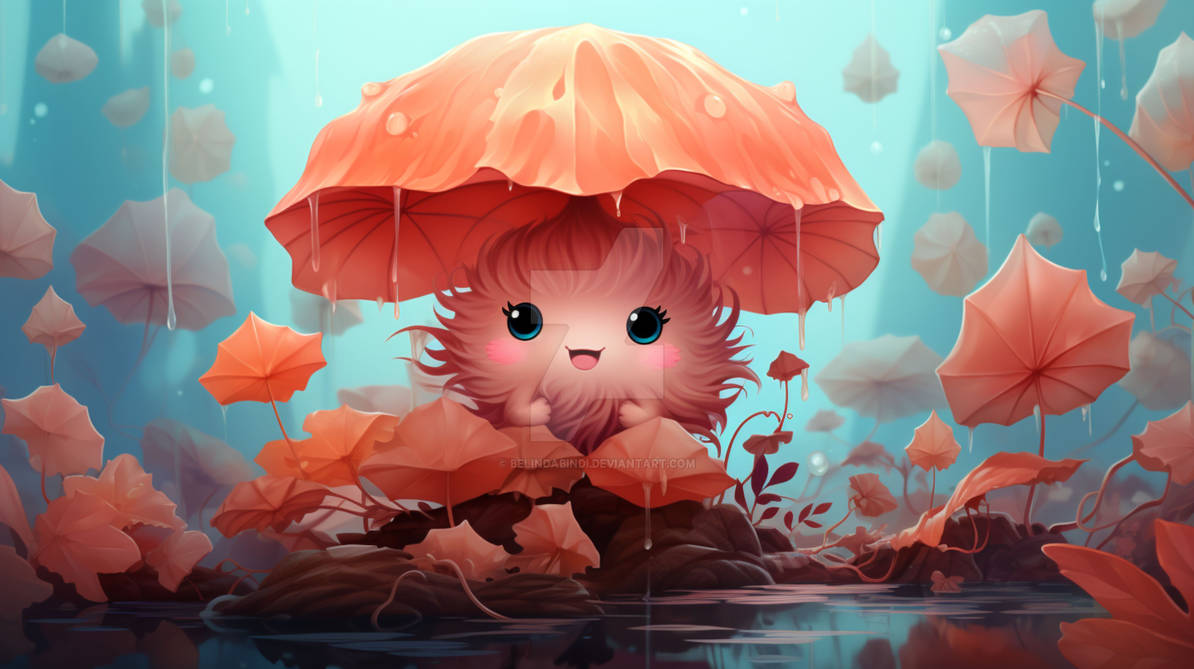 Kawaii Mushroom wallpaper by BelindaBindi on DeviantArt