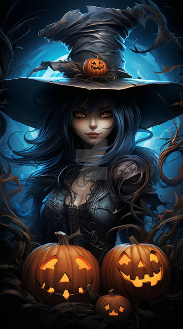Pumpkin Witch by loldrui on DeviantArt