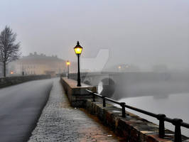 Vintage Foggy Bridge (2)