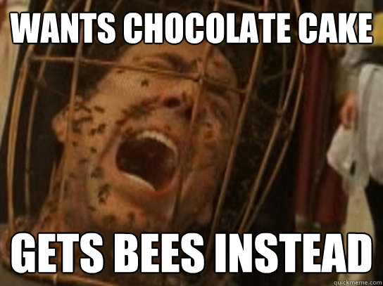 Nic Cage Wants Cake Not Bees