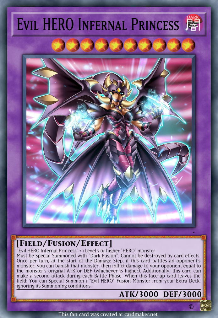 Evil HERO Infernal Princess by aura-negra on DeviantArt