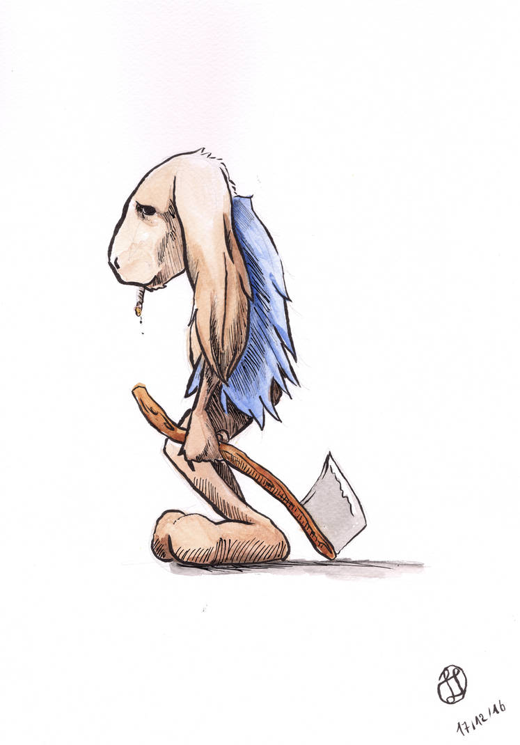 Depressed Rabbit Drawing Depressed Bunny by Chevalier2 on DeviantArt
