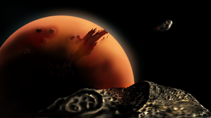 Mars and Phobos: Scarred Celestials