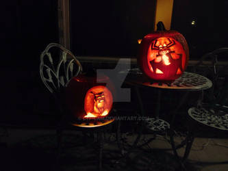 Jack and Aku....In pumpkin form