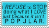 I REFUSE Stamp