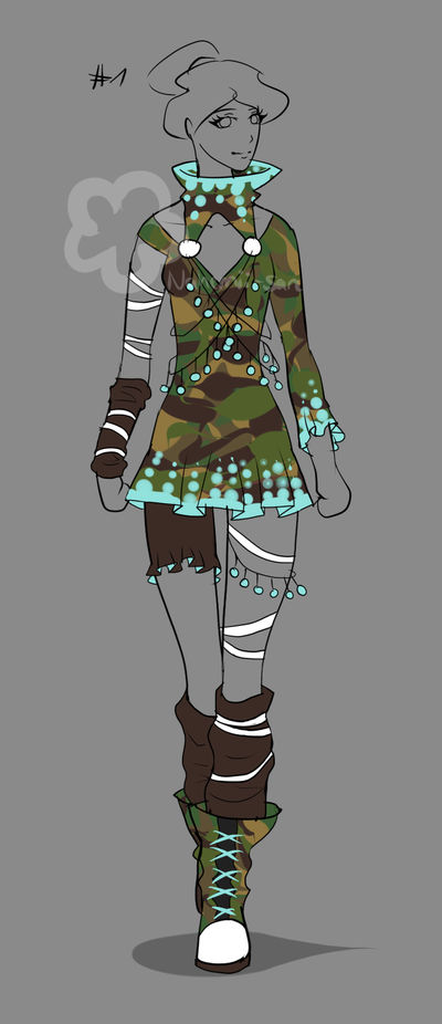 Magical Camouflage Outfit - closed