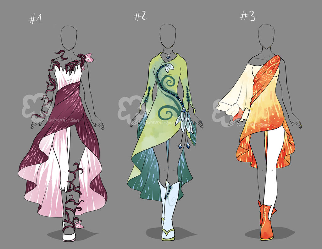 Fantasy Dresses - sold by Nahemii-san