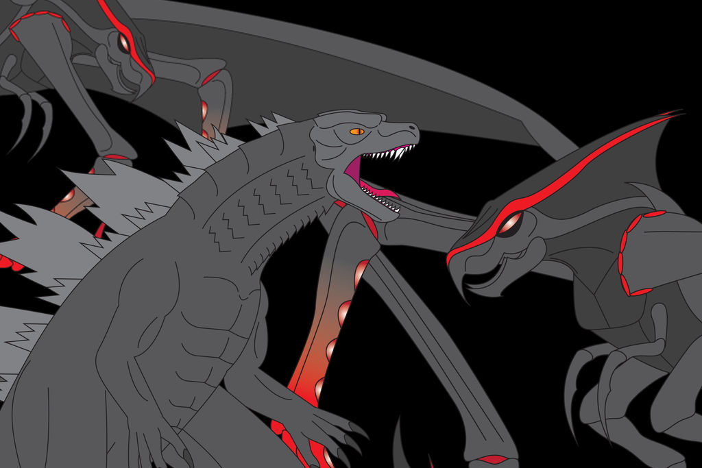 Muto Deviantart Godzilla vs. MUTO (Revised) by Daizua123 on DeviantArt