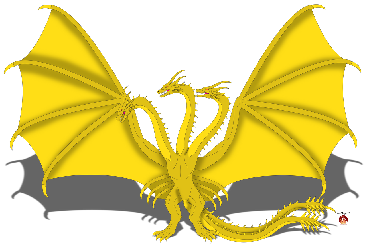 Updated More Godzilla 2 Movie King Ghidorah Concept Art By Ken Barthelmey