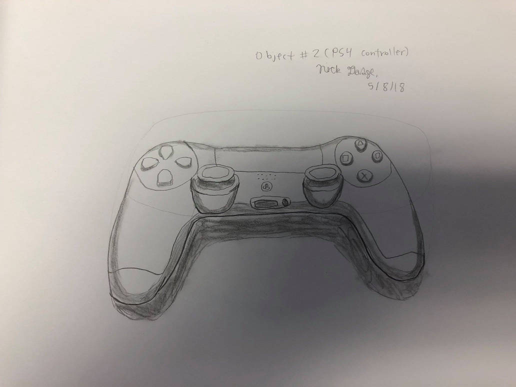 PS4 Controller Sketch by Daizua123 on DeviantArt