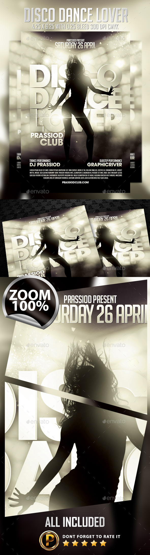 Disco Dance Lover Flyer Template