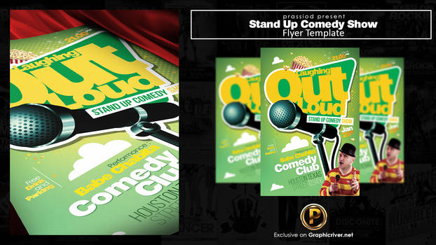 Stand Up Comedy Show Flyer Template By Pretyo On Deviantart
