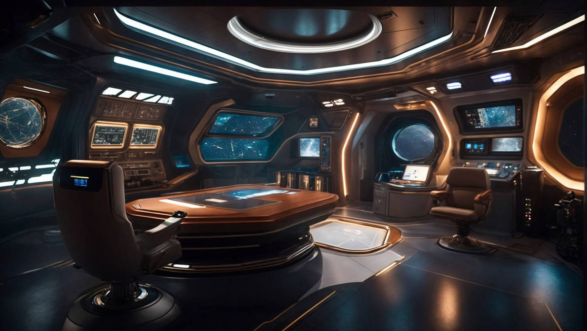 Starship Captain Room (1) by bem1RO on DeviantArt