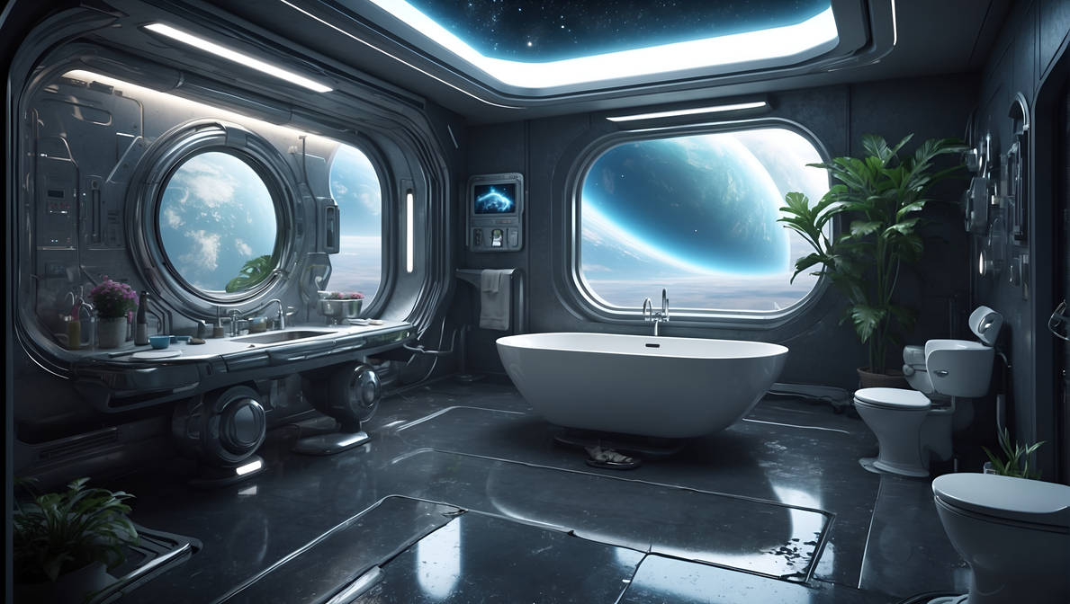 Shell Space Restroom Space Station Bathroom (11) by bem1RO on DeviantArt