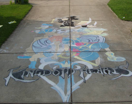 Kingdom Hearts II chalk final